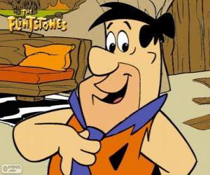 Puzzle Fred Flintstone, κύριος χαρακτήρας των περιπετειών του The Flintstones